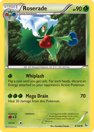 Roserade 9/106 Pokemon card