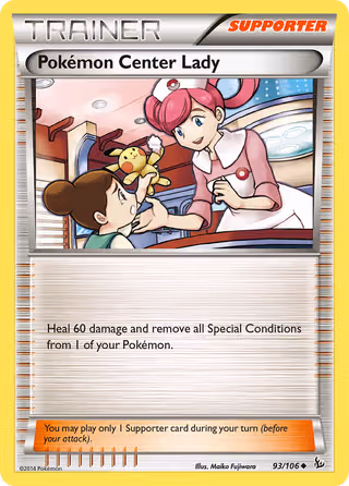 Pokémon Center Lady 93/106 Pokemon card