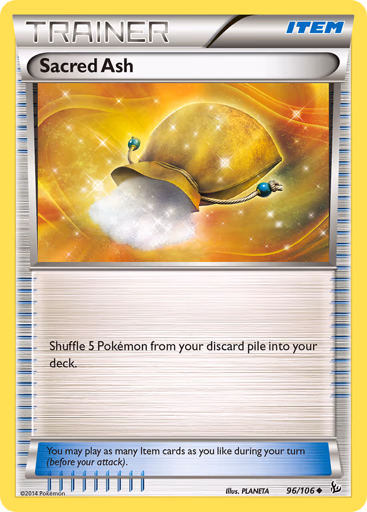 Sacred Ash 96/106 Pokemon card