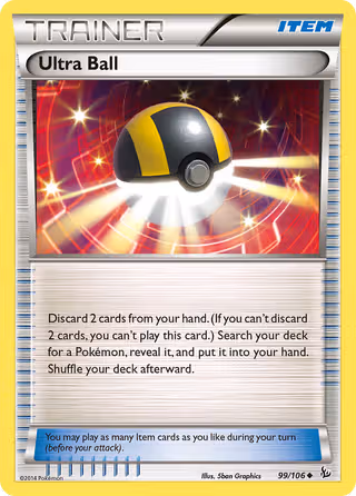 Ultra Ball 99/106 Pokemon card