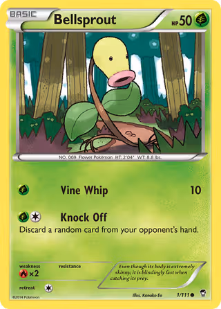 Bellsprout 1/111 Pokemon card