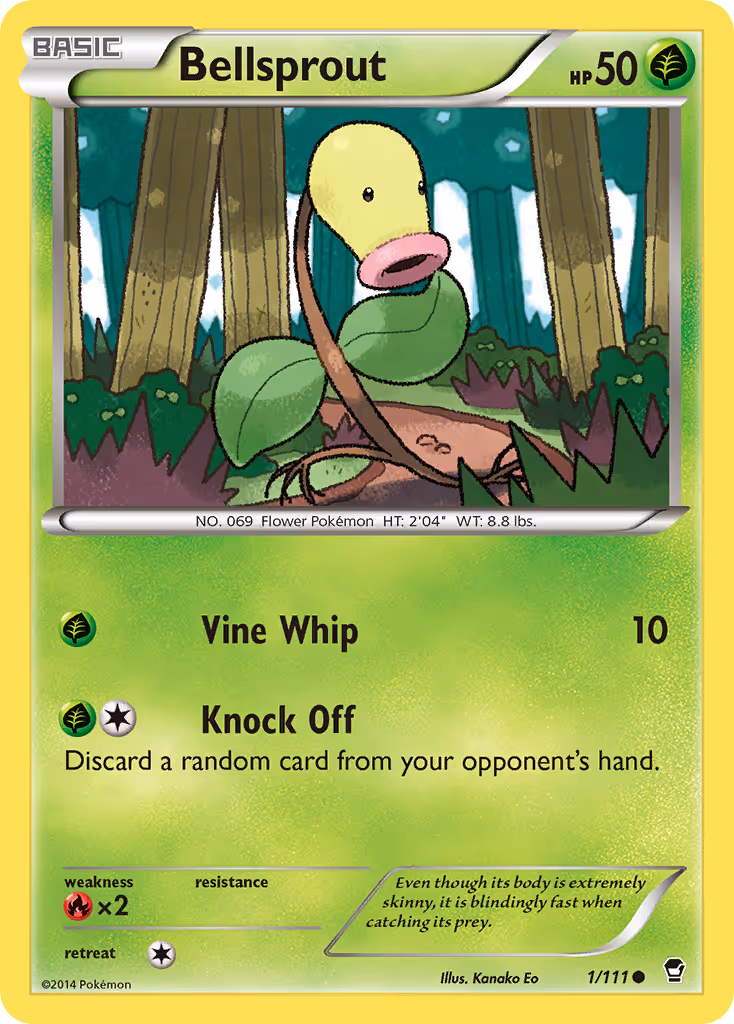 Bellsprout 1/111 Pokemon card