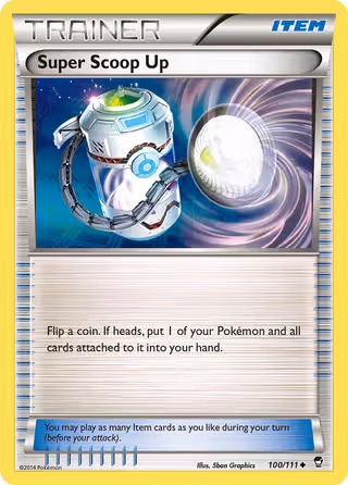 Super Scoop Up 100/111 Pokemon card