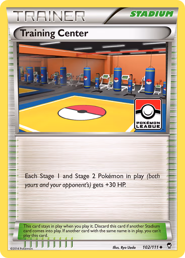 Training Center 102/111 Pokemon card