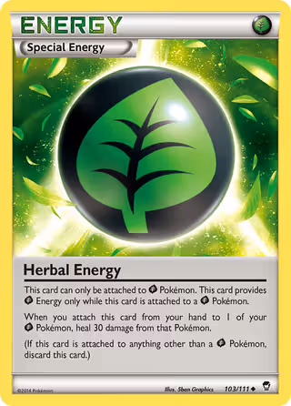 Herbal Energy 103/111 Pokemon card