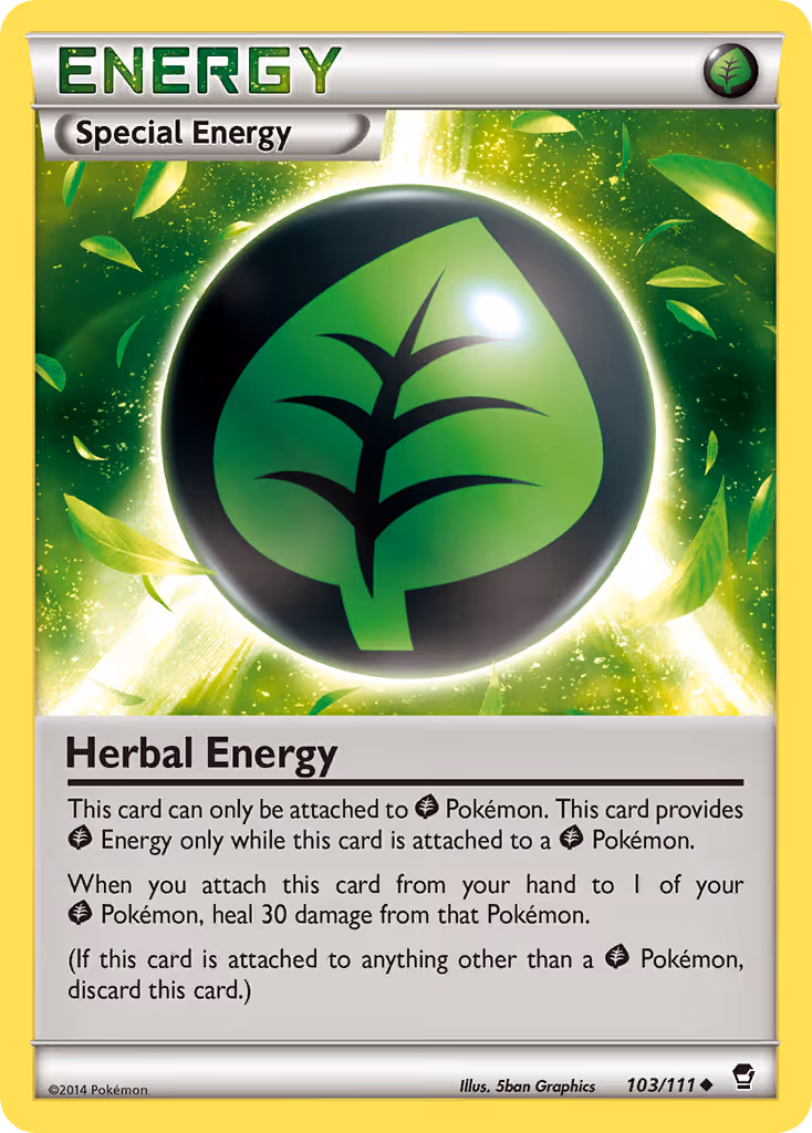 Herbal Energy 103/111 Pokemon card