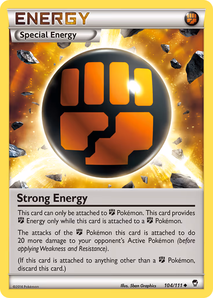 Strong Energy 104/111 Pokemon card