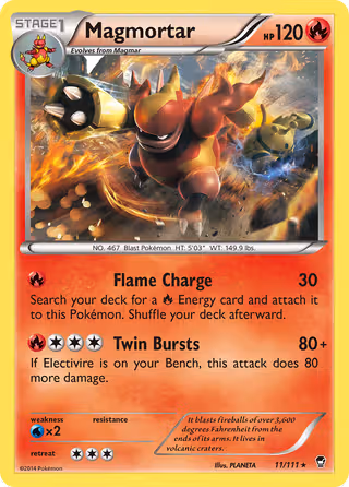 Magmortar 11/111 Pokemon card