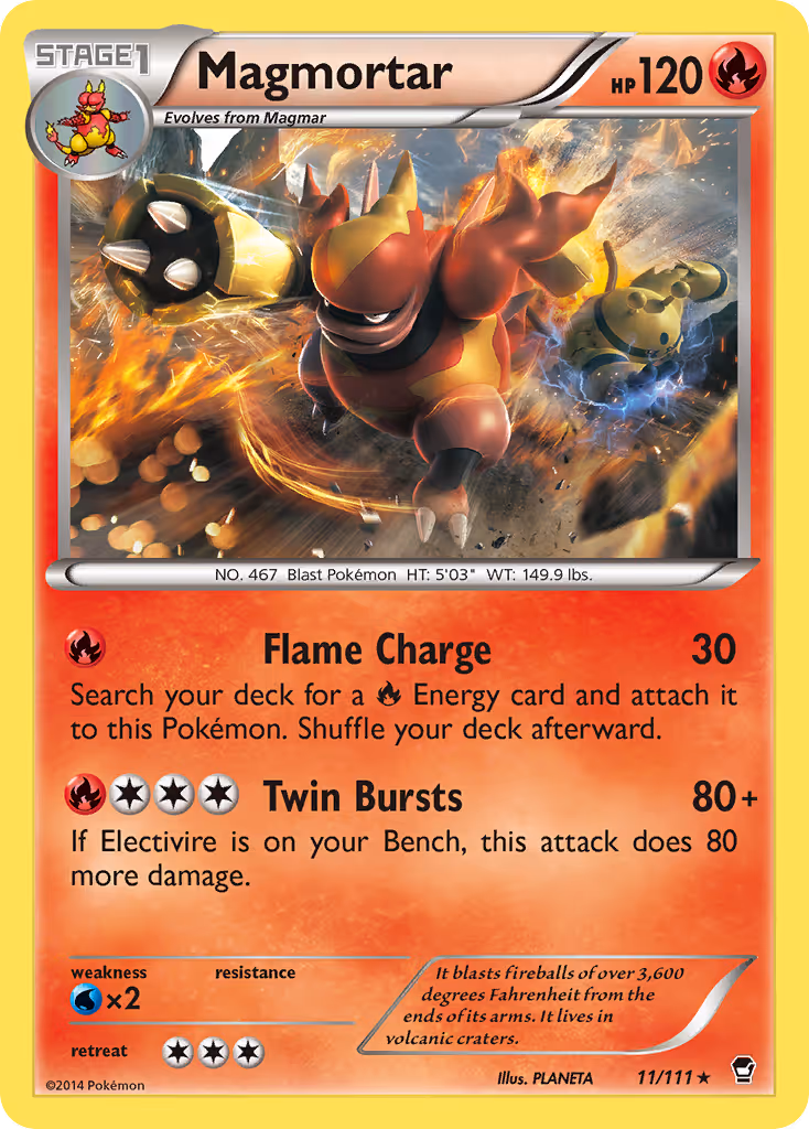 Magmortar 11/111 Pokemon card