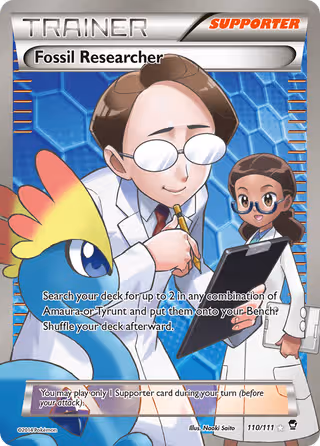 Fossil Researcher 110/111 Pokemon card