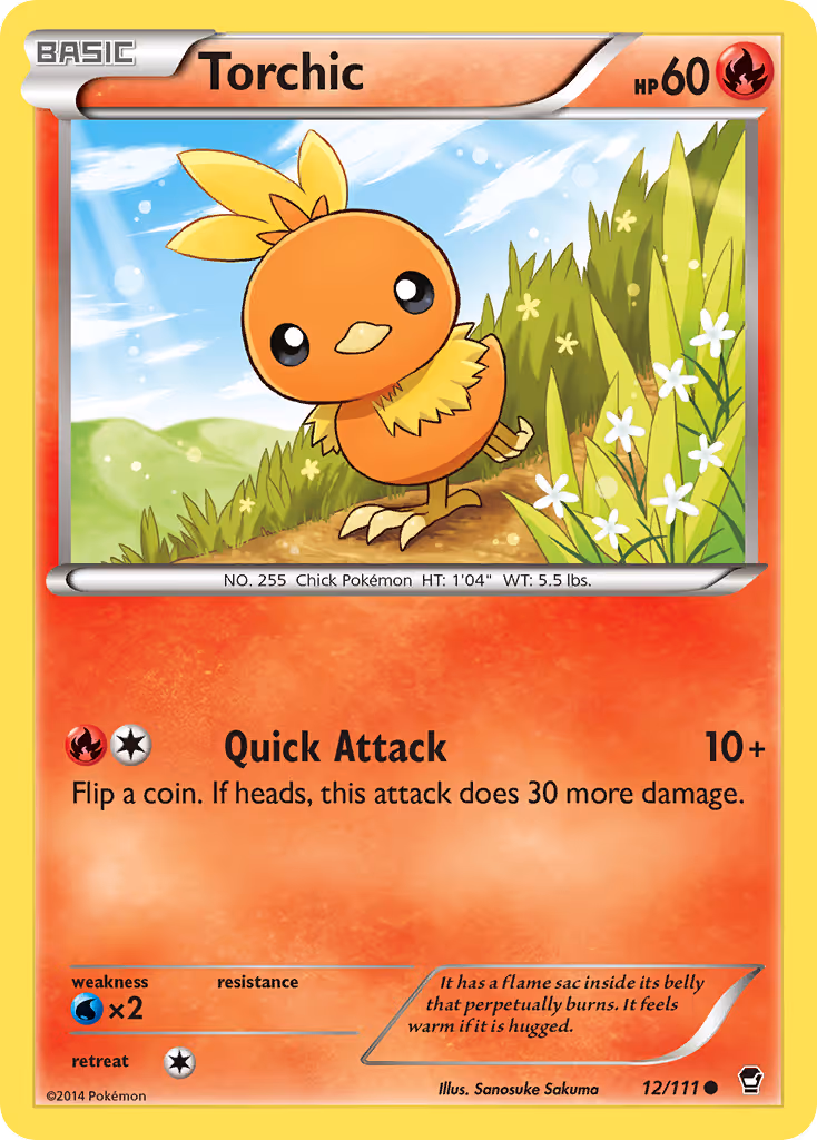 Torchic 12/111 Pokemon card