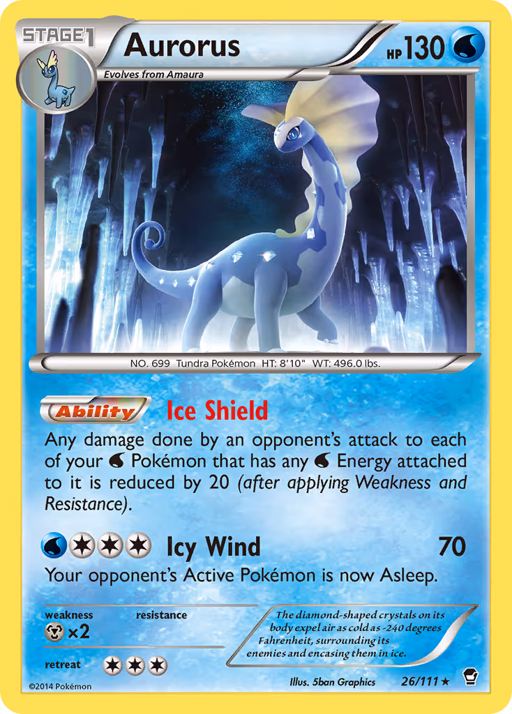 Aurorus 26/111 Pokemon card
