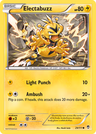 Electabuzz 29/111 Pokemon card
