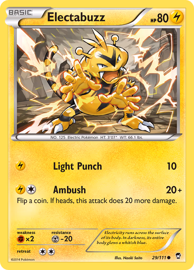 Electabuzz 29/111 Pokemon card