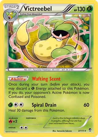 Victreebel 3/111 Pokemon card