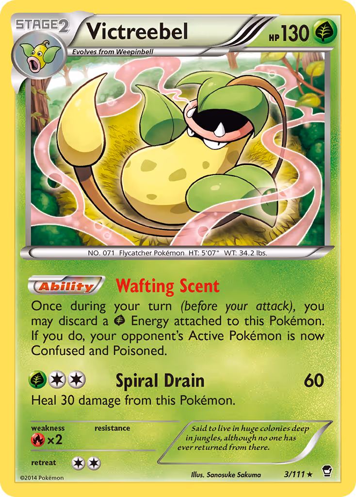 Victreebel 3/111 Pokemon card