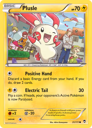Plusle 31/111 Pokemon card