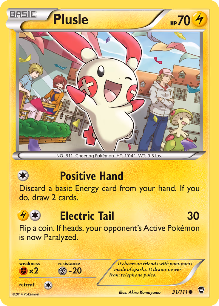 Plusle 31/111 Pokemon card