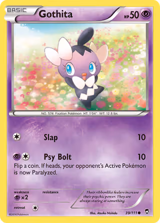Gothita 39/111 Pokemon card