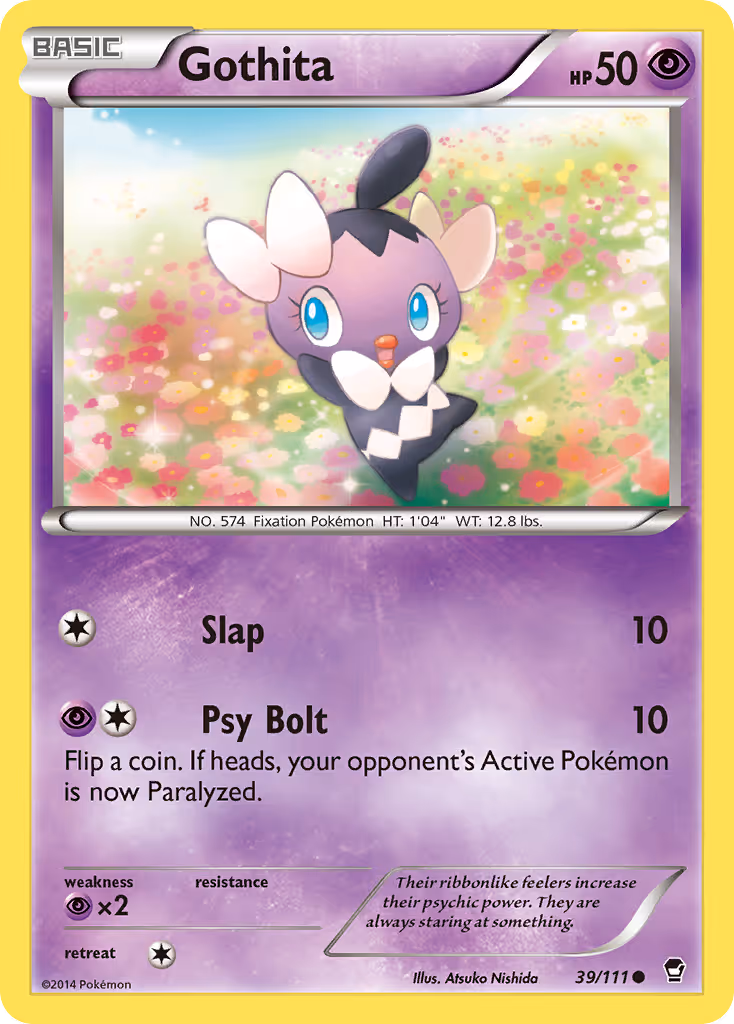 Gothita 39/111 Pokemon card