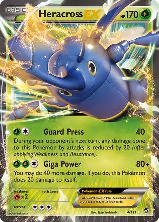 Heracross EX 4/111 Pokemon card