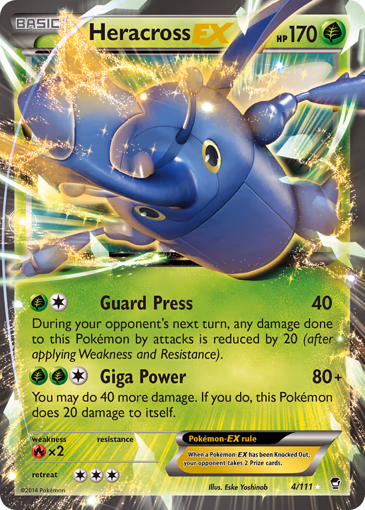 Heracross EX 4/111 Pokemon card