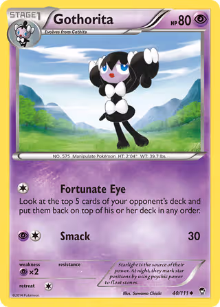 Gothorita 40/111 Pokemon card