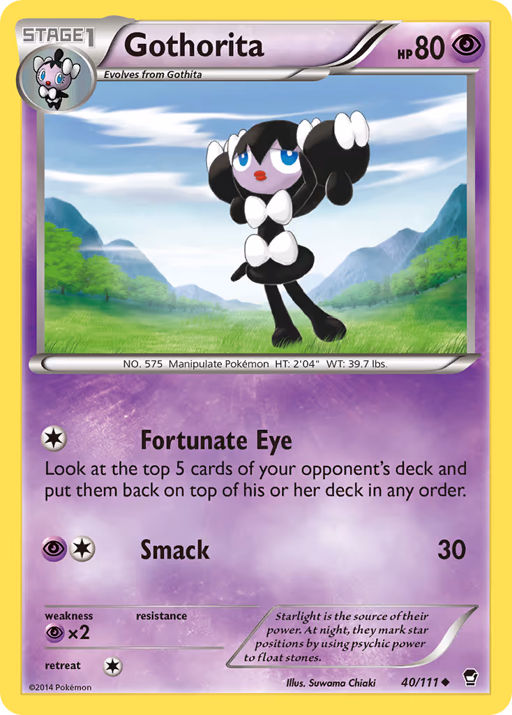 Gothorita 40/111 Pokemon card