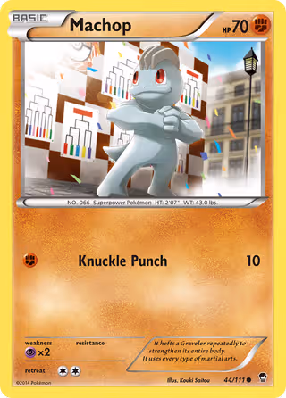 Machop 44/111 Pokemon card