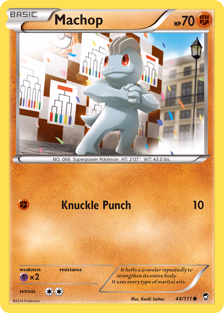 Machop 44/111 Pokemon card