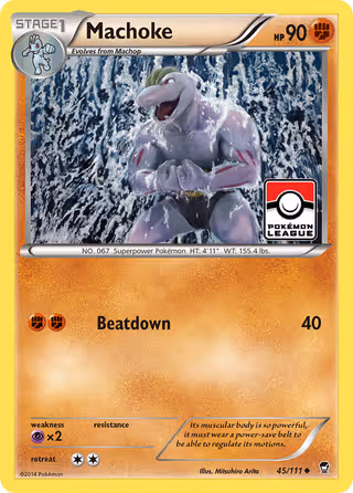 Machoke 45/111 Pokemon card