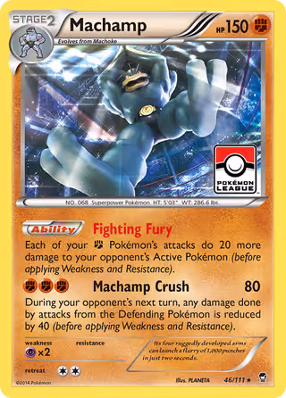 Machamp 46/111 Pokemon card