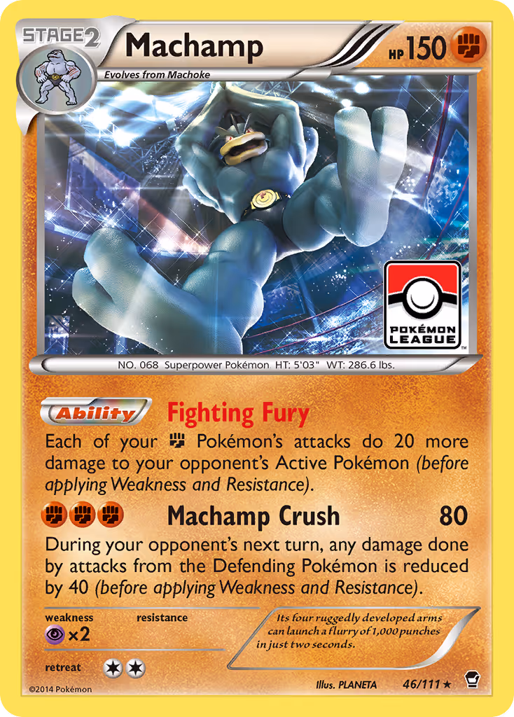 Machamp 46/111 Pokemon card