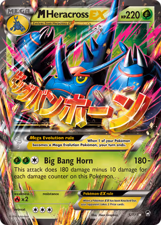 M Heracross EX 5/111 Pokemon card