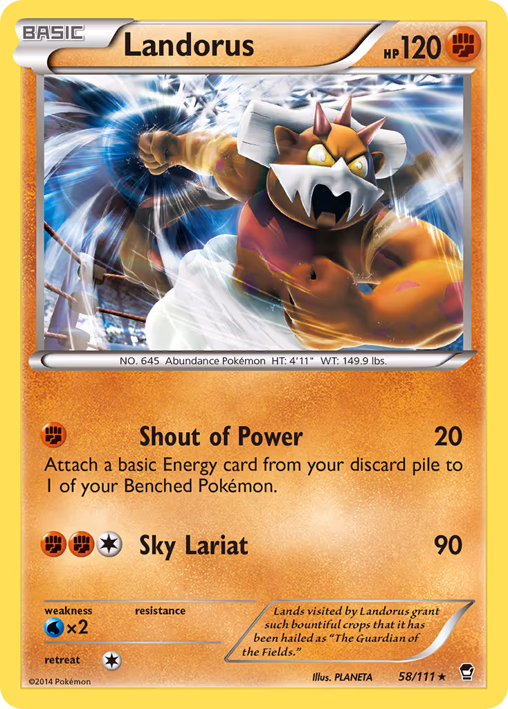 Landorus 58/111 Pokemon card