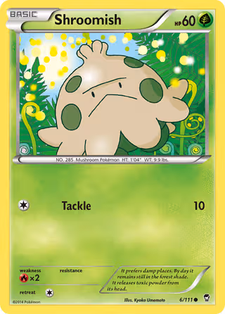 Shroomish 6/111 Pokemon card