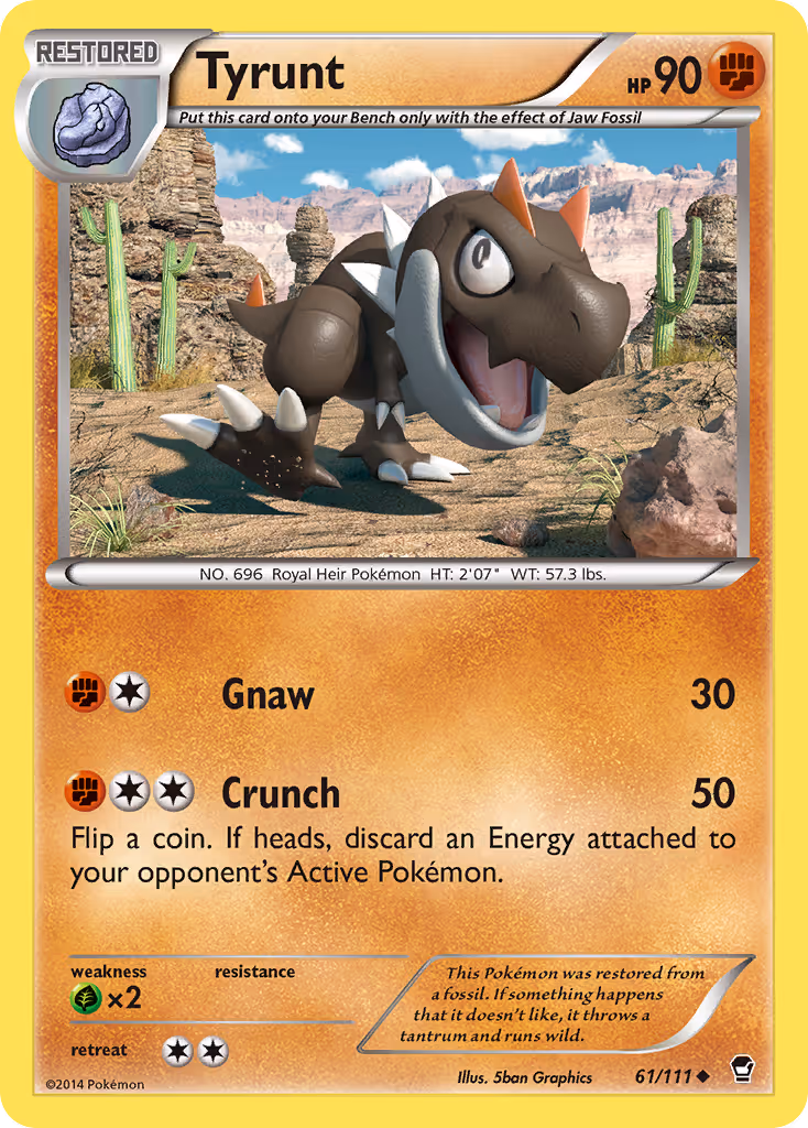 Tyrunt 61/111 Pokemon card