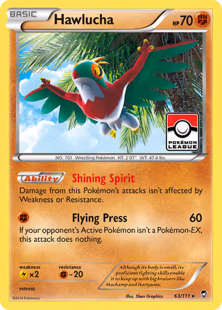 Hawlucha 63/111 Pokemon card