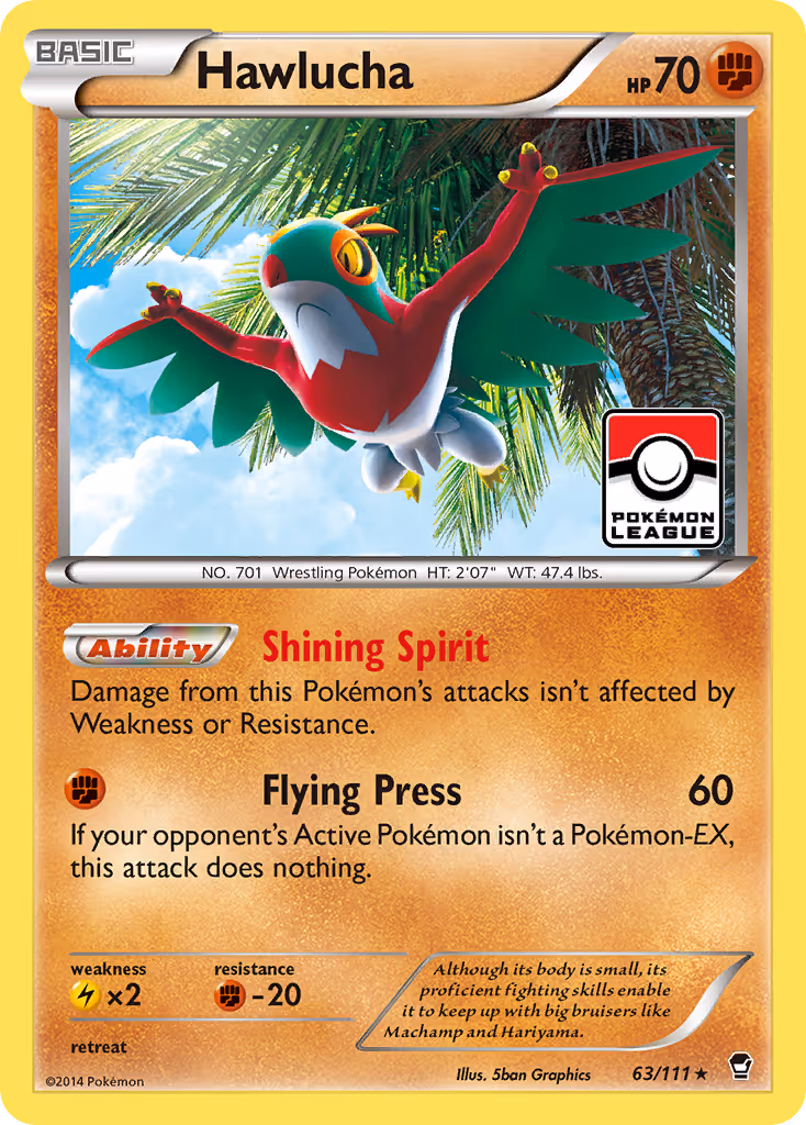 Hawlucha 63/111 Pokemon card