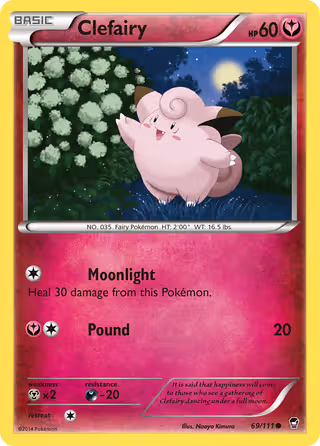 Clefairy 69/111 Pokemon card