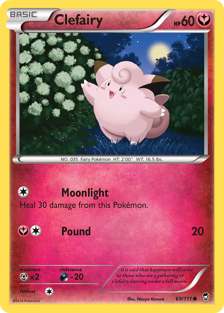 Clefairy 69/111 Pokemon card