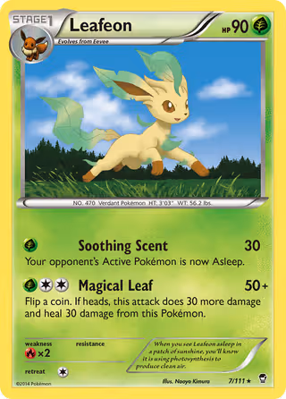 Leafeon 7/111 Pokemon card