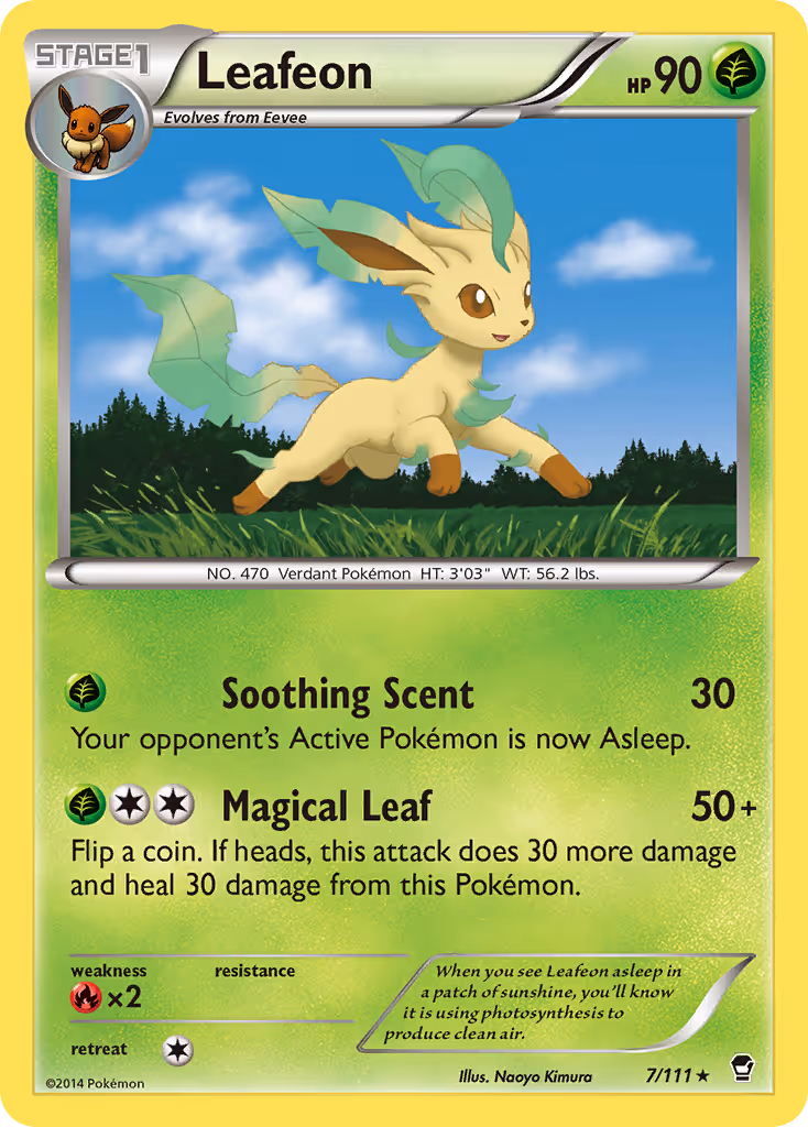 Leafeon 7/111 Pokemon card