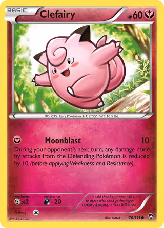 Clefairy 70/111 Pokemon card