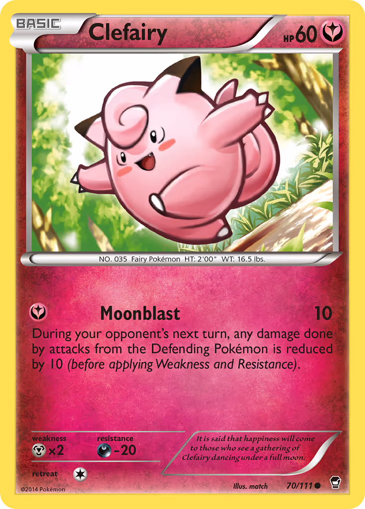 Clefairy 70/111 Pokemon card