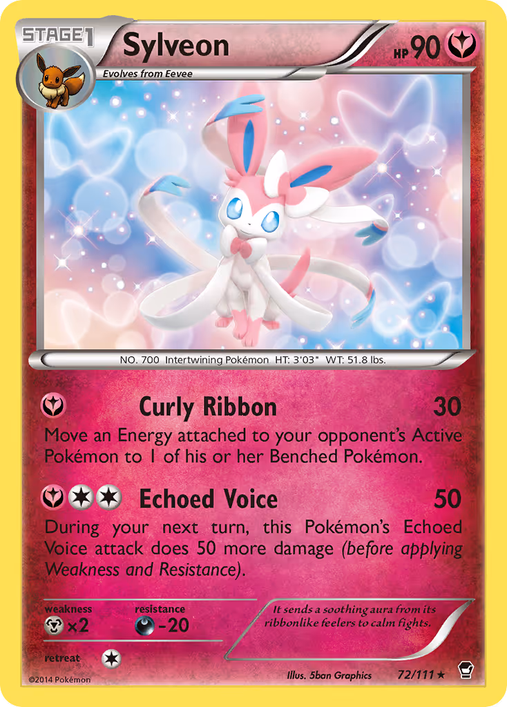 Sylveon 72/111 Pokemon card