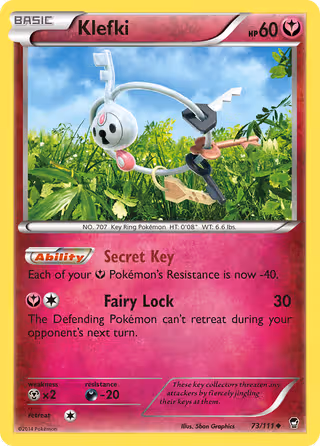 Klefki 73/111 Pokemon card