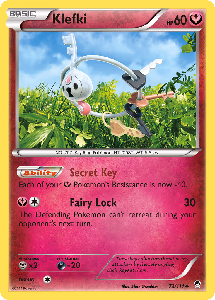 Klefki 73/111 Pokemon card