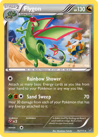 Flygon 76/111 Pokemon card