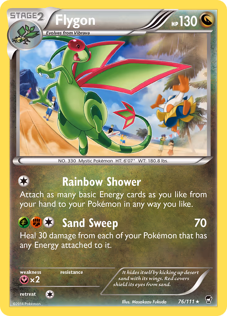 Flygon 76/111 Pokemon card